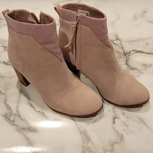 TOMS Lunata Taupe Ankle Boot - Womens Sz 11